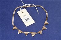 Lot 213 - 9ct necklace