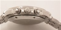 Lot 476 - Zenith. A stainless steel automatic calendar chronograph bracelet watch, El Primero Rainbow