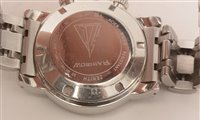 Lot 476 - Zenith. A stainless steel automatic calendar chronograph bracelet watch, El Primero Rainbow