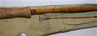 Lot 221 - Hardy split cane rod.