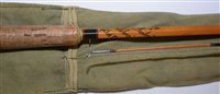 Lot 222 - A split cane rod.
