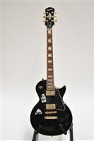 Lot 151 - Epiphone 'Les Paul' custom guitar, cased.
