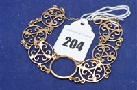 Lot 204 - 9ct gold bracelet