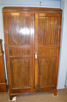 Lot 802 - Pair single wardrobes