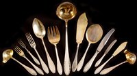 Lot 440 - German silver cutlery