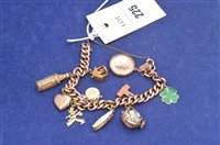 Lot 225 - Charm bracelet