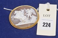 Lot 224 - Cameo brooch