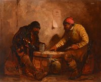 Lot 233 - A follower of George Cattermole - oil.