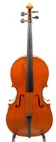 Lot 38 - Primavera three-quarter size cello.