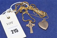 Lot 215 - 9ct yellow gold jewellery