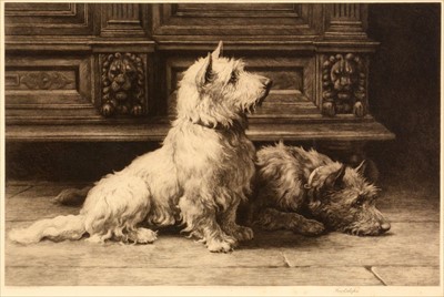 Lot 651 - Herbert Thomas Dicksee - etching.