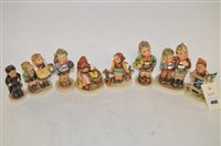 Lot 490 - Eight Hummel figures