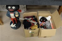 Lot 350 - Golly shop display and box of Golly dolls