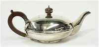 Lot 393 - Silver teapot