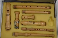 Lot 13 - A set of 4 recorders, Sopranino F, Soprano descant C, Treble F, Tenor C