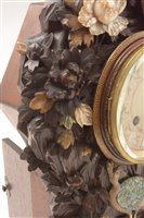 Lot 676 - A rare and unusual Japanese carved mantel clock.