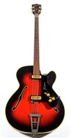 Lot 188 - A Framus  Star Semi Acoustic Bass Guitar,  Serial Number 05197 , circa 1960's