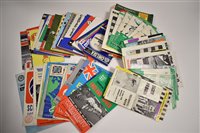 Lot 161 - A collection of Football programmes