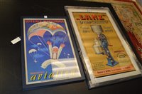 Lot 592 - Two framed vintage advertisments.