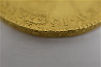 Lot 170 - James II gold five guineas