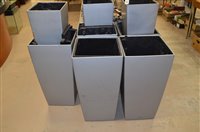 Lot 601 - Eight self-watering plant pots.