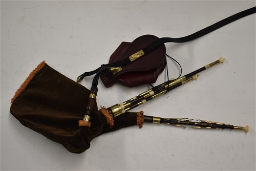Lot 17 - D McQuade Northumbrian Small Pipes.
