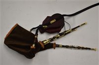 Lot 17 - D McQuade Northumbrian Small Pipes.