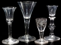 Lot 126 - Four wine glasses.