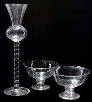 Lot 136 - A pair of fruit bowls; and a goblet.