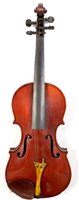 Lot 65 - A Continental Violin