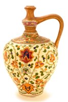 Lot 152 - A Fischer Budapest earthenware wine ewer.