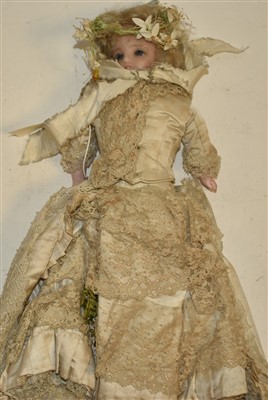 Lot 134 - Victorian wax doll
