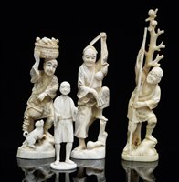 Lot 49 - Four Japanese figures.