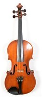 Lot 54 - Violin and bow cased