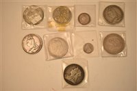 Lot 140 - Crowns and other coins