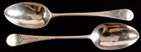 Lot 417 - Robert Pinkney pair of table spoons