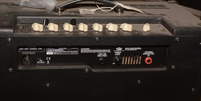 Lot 101 - Vox VT50 guitar amplifier; and a foot pedal.