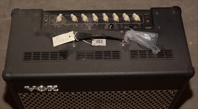 Lot 101 - Vox VT50 guitar amplifier; and a foot pedal.