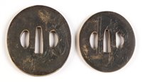 Lot 351 - Two tsuba
