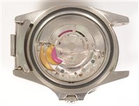 Lot 469 - Rolex GMT Master: a gentleman's stainless steel bracelet watch.