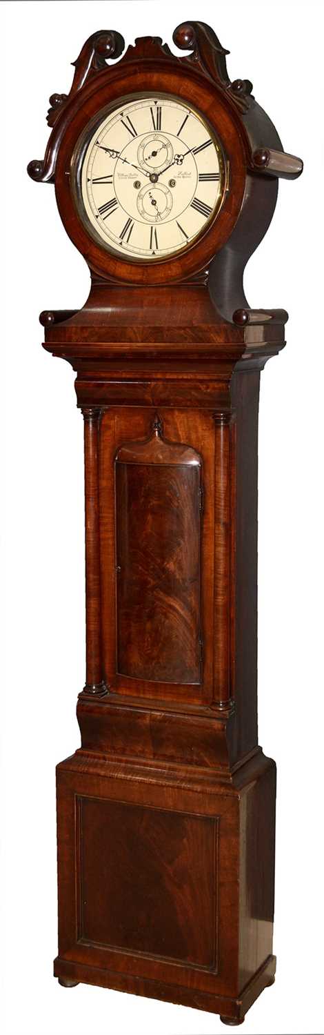 Lot 744 - William Dobbie, Falkirk: a Scottish mahogany longcase clock.
