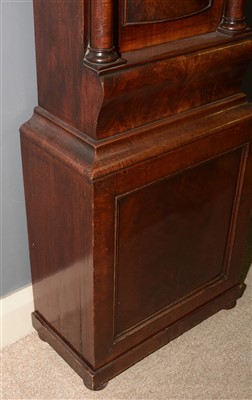 Lot 744 - William Dobbie, Falkirk: a Scottish mahogany longcase clock.