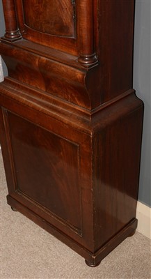 Lot 744 - William Dobbie, Falkirk: a Scottish mahogany longcase clock.