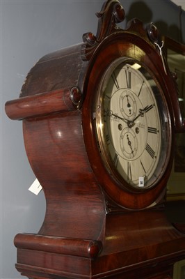 Lot 744 - William Dobbie, Falkirk: a Scottish mahogany longcase clock.