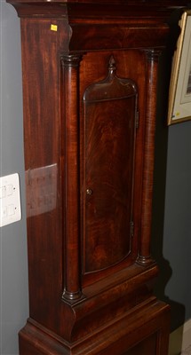Lot 744 - William Dobbie, Falkirk: a Scottish mahogany longcase clock.