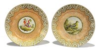 Lot 101 - Two dessert plates.