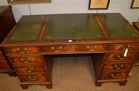 Lot 1159 - Mahogany Pedestal desk