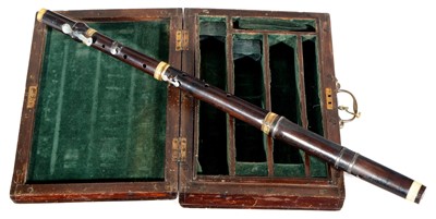 Lot 15 - Miller three piece flute