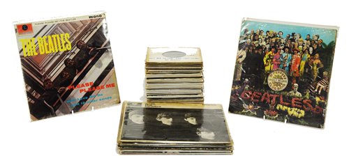 Lot 357 - The Beatles records.
