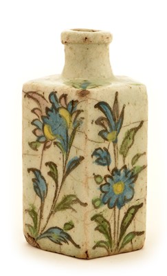 Lot 20 - An Isnik pentagonal wine bottle.